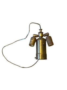 Vintage Leviton Wired Pendant Light Socket & Shade Holder